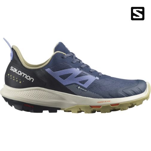 Tenis Senderismo Salomon Outpulse GTX Mujer Azules Negros | MX EVCN598